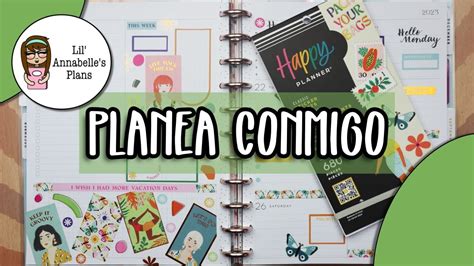 Happy Planner Dashboard Planea Conmigo Libro Bright Travels Youtube