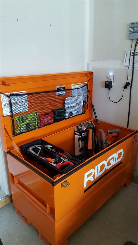 Rigid Job Site Box With Padlocks For Your Power Tools Tool Box