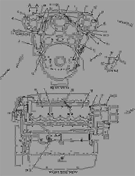 2470461 Lines Group Turbocharger Water Engine Marine Caterpillar C32 C32 Marine Engine