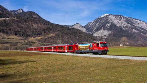 Ge 4 4 III 644 Der RhB Zwischen Reichenau Tamins Und Bonaduz