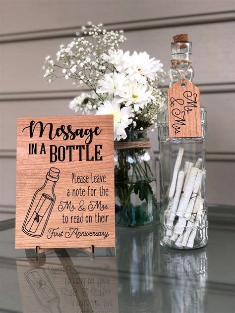 Message In A Bottle Wedding Note Guestbook Etsy Wedding Bottles