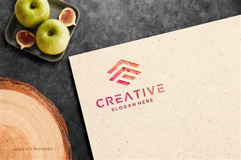 Maquette De Logo En Papier Psd PSD Premium