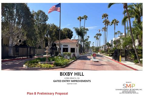 Bixby Hill Entrance Upgrade Plan - December 2024