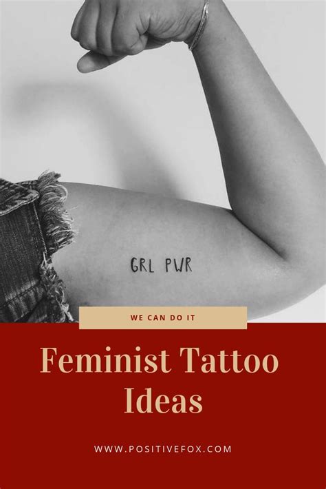 Girl Power Tattoo Ideas Fight Like A Girl Best Feminist Tattoos