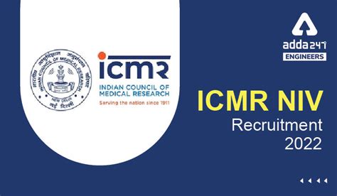 ICMR NIV Recruitment 2022 Apply Online For 31 ICMR Vacancies