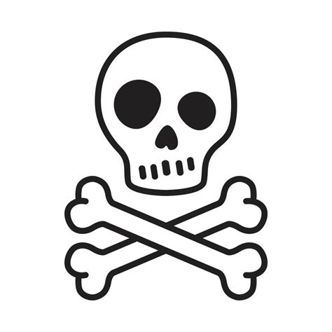 Pirate Skull Vector Crossbones Icon Logo Halloween Kitten Cartoon