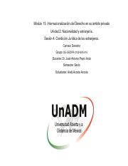 M15 U2 S4 ARAA pdf Módulo 15 Internacionalización del Derecho en su