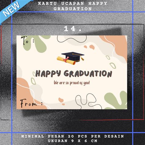 Jual Greeting Card Graduation Gift Card Kartu Ucapan Wisuda