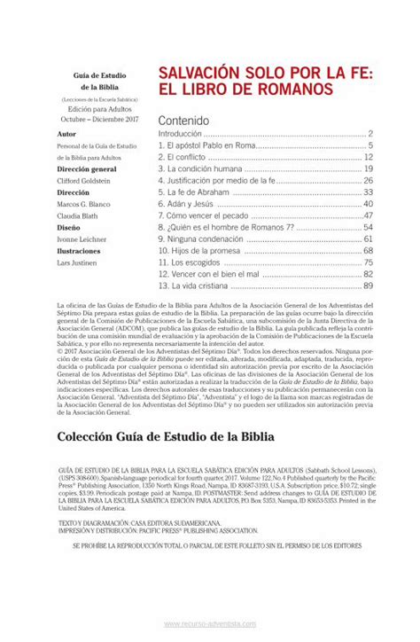 Pdf Gu A De Estudio Salvaci N Solo Por La Fe De La N Solo Por La Fe