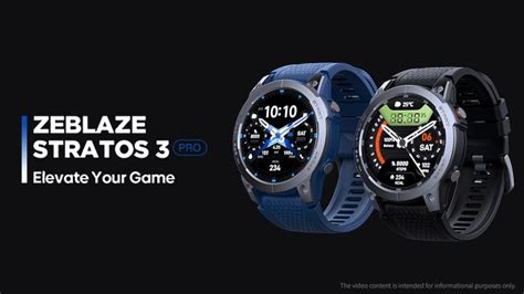 The New Zeblaze Stratos Pro Gps Smart Watch Built In Gps