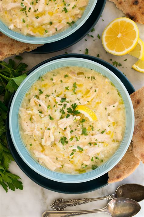 Avgolemono Soup Greek Lemon Chicken Soup Cooking Classy