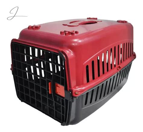 Caixa Transporte Pet Cachorro Gato Coelho N Porte Grande Cor Vermelho