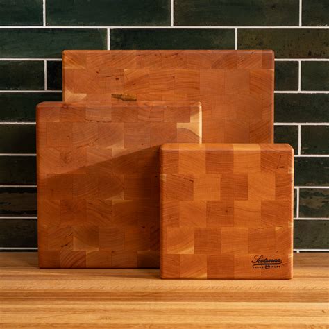 Cherry End Grain Square Butcher Block Laurel Mercantile