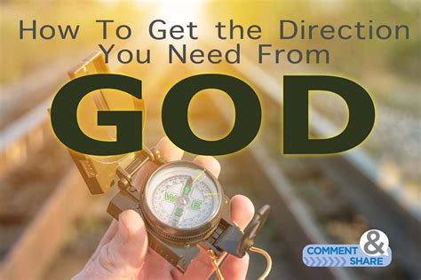 How To Get The Direction You Need From God Kcm Blog