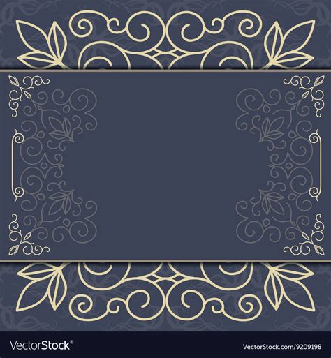 Elegant ornate background ornament for invitations