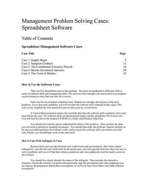 Solution Excel Cases Studypool