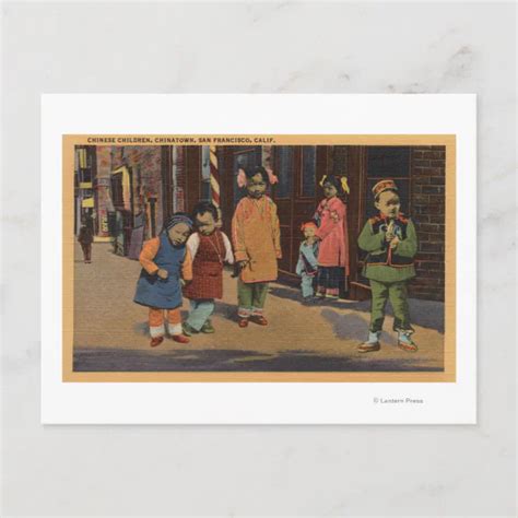 Chinese Kinderen In Chinatown San Francisco Ca Briefkaart Zazzle Nl