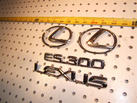 Lexus Es Chrome Plated Front Hood Rear Plastic Oem Emblems