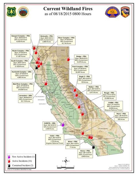 Active Fire Map For California | Printable Maps