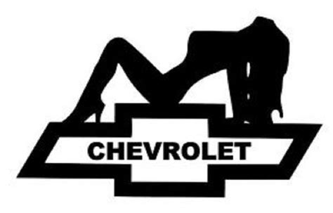 Pretty Lady Laying On Chevy Emblem Vinyl Decal Window Sticker Etsy Chevy Chevrolet Bowtie