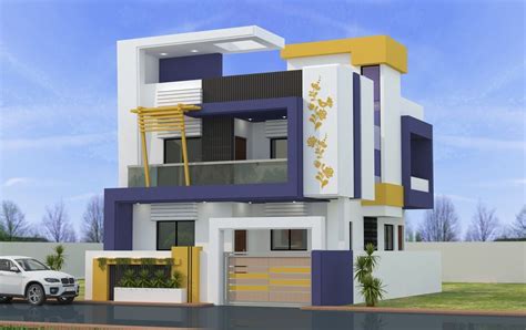 30X50 Plot Size Elevation Small House Elevation Design Duplex House