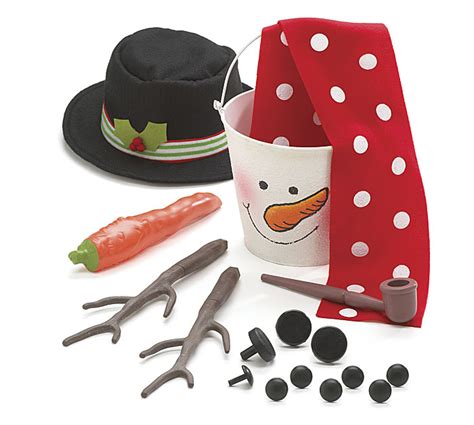 SNOWMAN KIT IN HANDPAINTED SNOWMAN PAIL