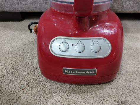 Kitchenaid 7 Cup Food Processor Red Kfp720er2 Hardly Used Ebay