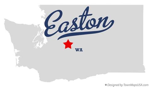 Map of Easton, WA, Washington