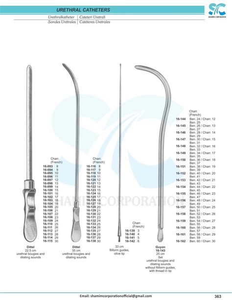 Urology Instruments Welcome To Shamim Corporation