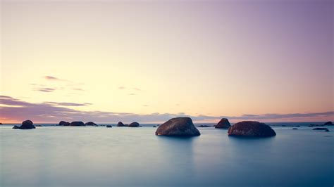 Wallpaper Sunlight Sunset Sea Bay Shore Sand Reflection Sky