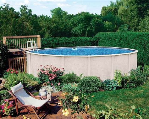 25 Top Oval Above Ground Swimming Pools Design With Decks Above Ground Swimming Pools In