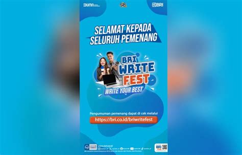 Resmi Diumumkan Ini Daftar Pemenang Bri Write Fest Republika Online