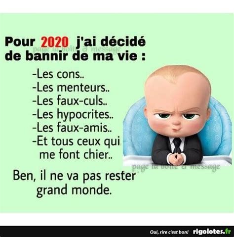 Pour 2020 Jai Décidé De Bannir Blague Courte Drole Humour Drole