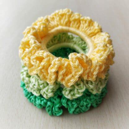 Ruffle Scrunchie Crochet Pattern By Maria Molodova LoveCrafts