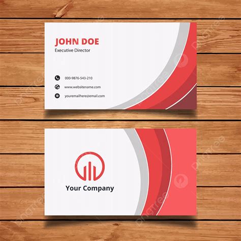 Red Business Card Template Template Download on Pngtree