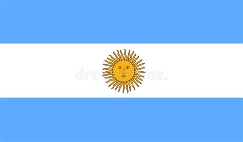 3d Flag of Argentina 3d Shiny Waving Flag Ribbon Isolated on Blue ...