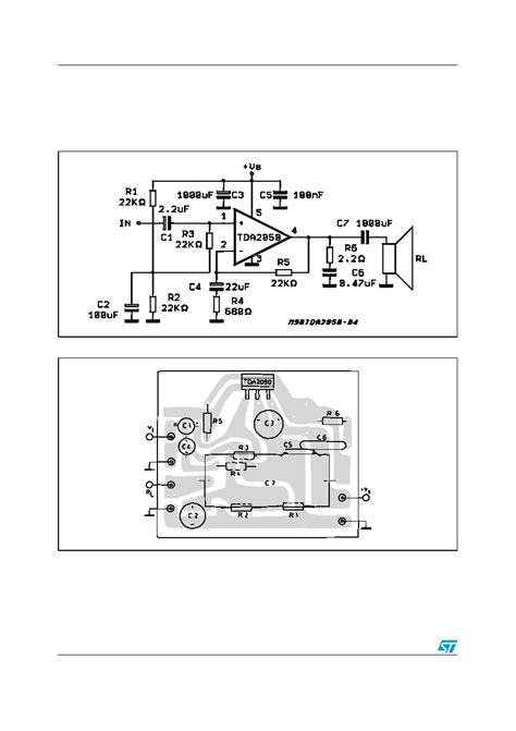 Tda Datasheet Pages Stmicroelectronics W Hi Fi Audio