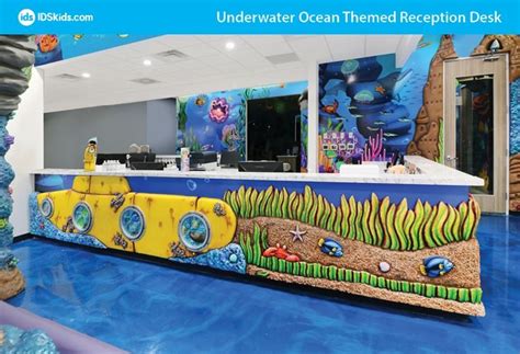 Underwater Ocean Themed Reception Desk Ocean Themed Environment Ids