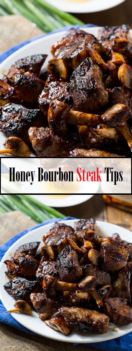 Honey Bourbon Steak Tips Elog Recipes