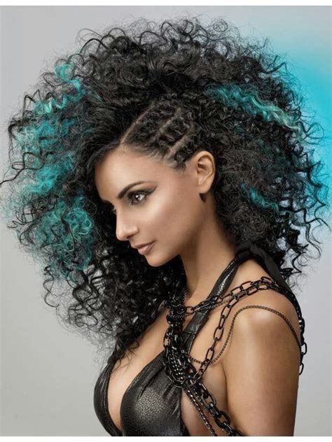 Crazy Colourful Hairstyle Crazy Curly Hair Hair Photoshoot Hair Shows