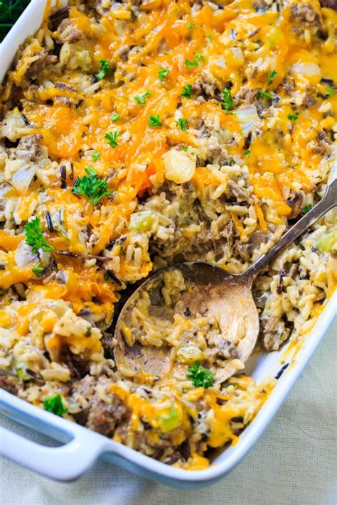 Sausage And Rice Dressing Casserole Spicy Southern Kitchen