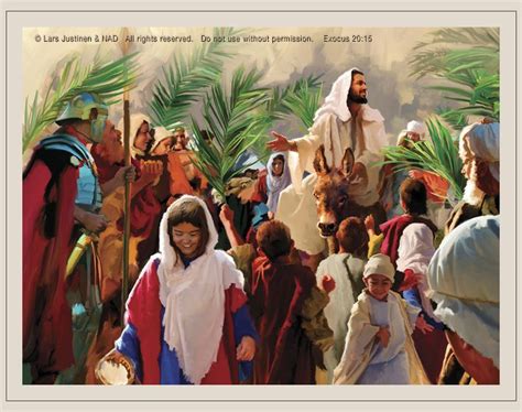 Lars Justinen Jesus Enters Jerusalem Jesus Art Bible Pictures