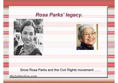 Rosa Parks legacy | Rosa parks, Legacy, Learning tools