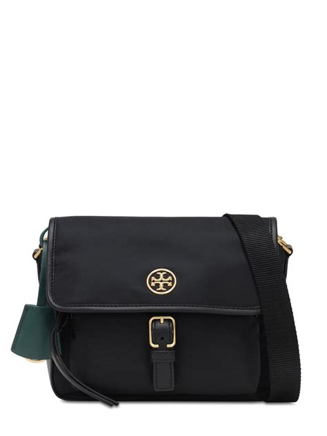 Tory Burch Synthetic Piper Nylon Crossbody Bag In Black Lyst