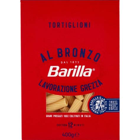 Barilla Pasta Bronzo Tortiglioni Gr 400