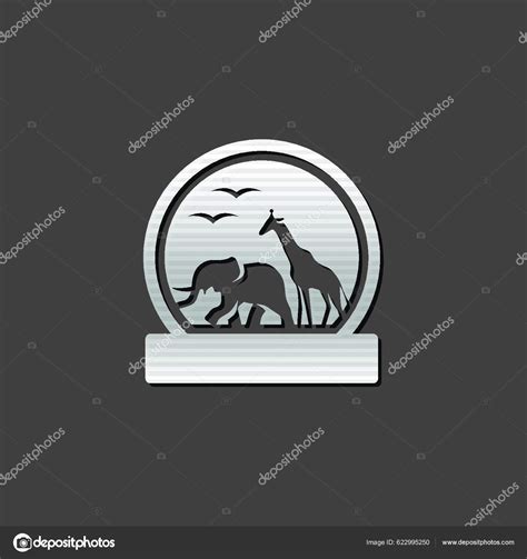 Metallic Icon Zoo Gate Stock Vector by ©YAY_Images 622995250