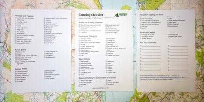 Camping Checklist - Essentials & Printable PDF - Wilderness Redefined