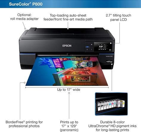 Buy Epson Surecolor P Inkjet Color Printer Black Online At Lowest