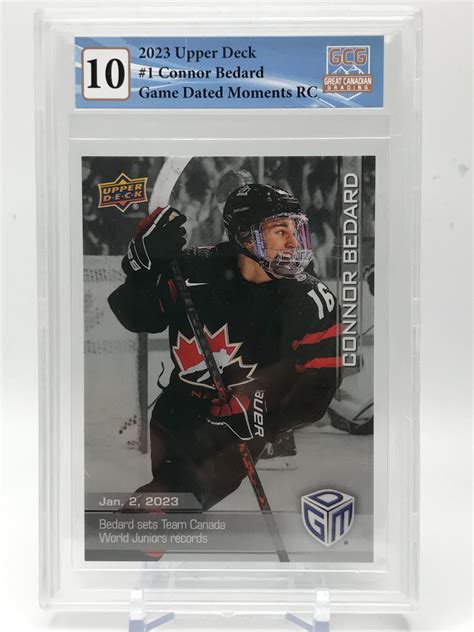 2023 UPPER DECK CONNOR BEDARD ROOKIE CARD (GCG 10)