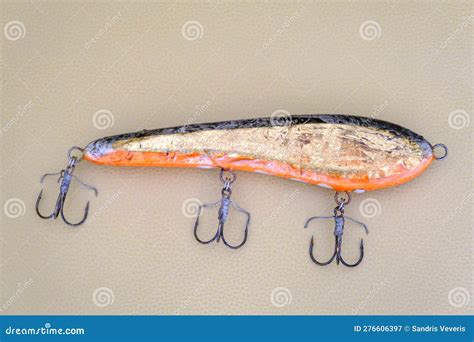 Handmade Very Large Fishing Lure For Catching Big Fish Stock Image